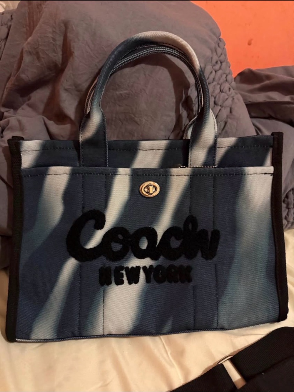 Coach Cargo 26 medium Tote Bag Canvas  tie dye  style: CP-164